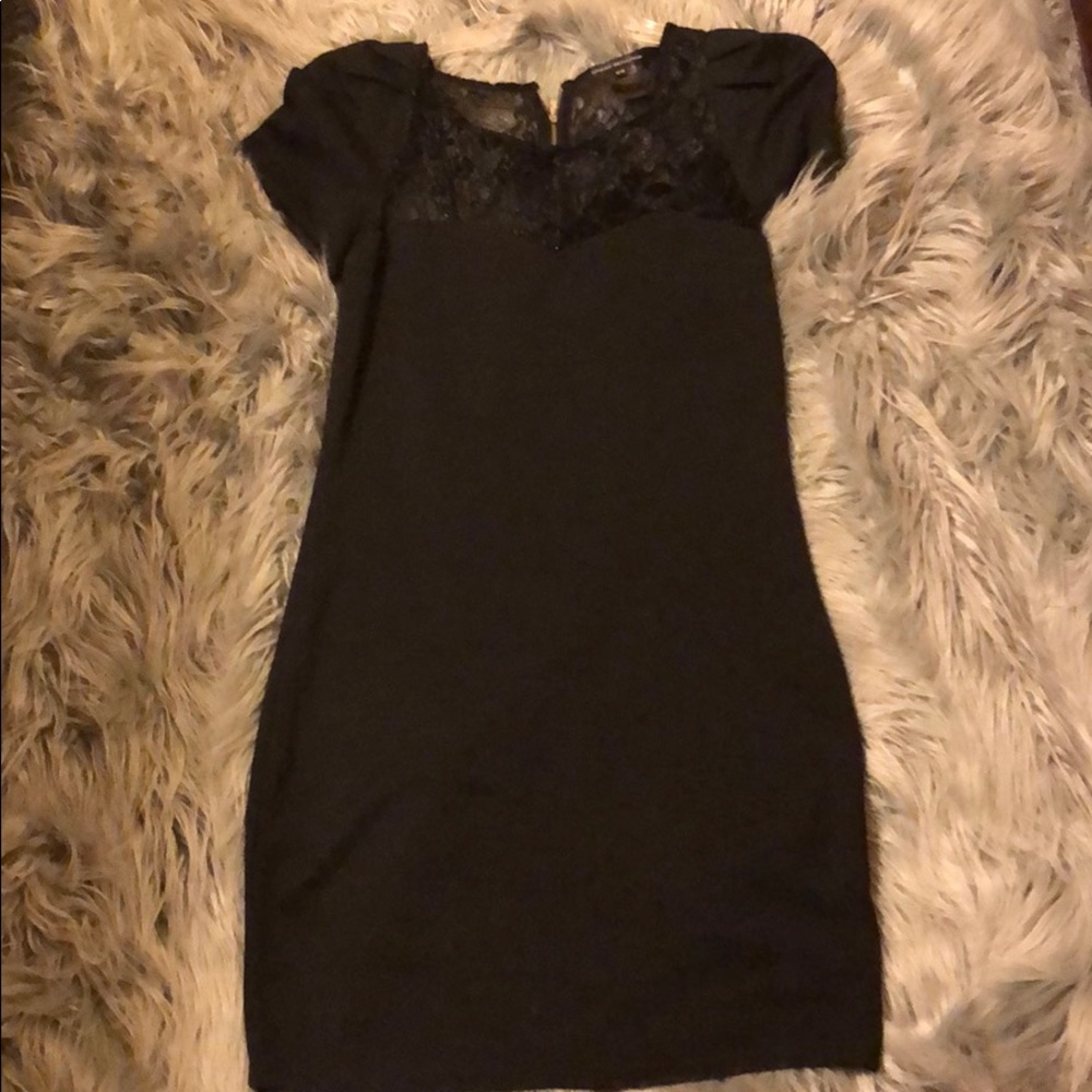 Black and lace party dress